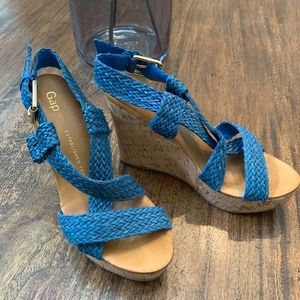 Teal Braided GAP wedges